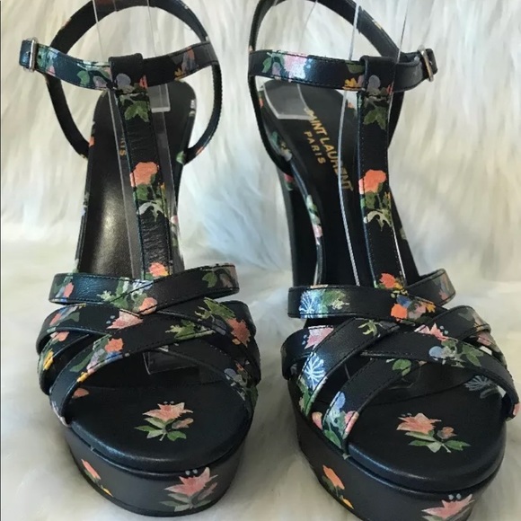 YSL Grungy flower sandals 39 - Picture 2 of 7